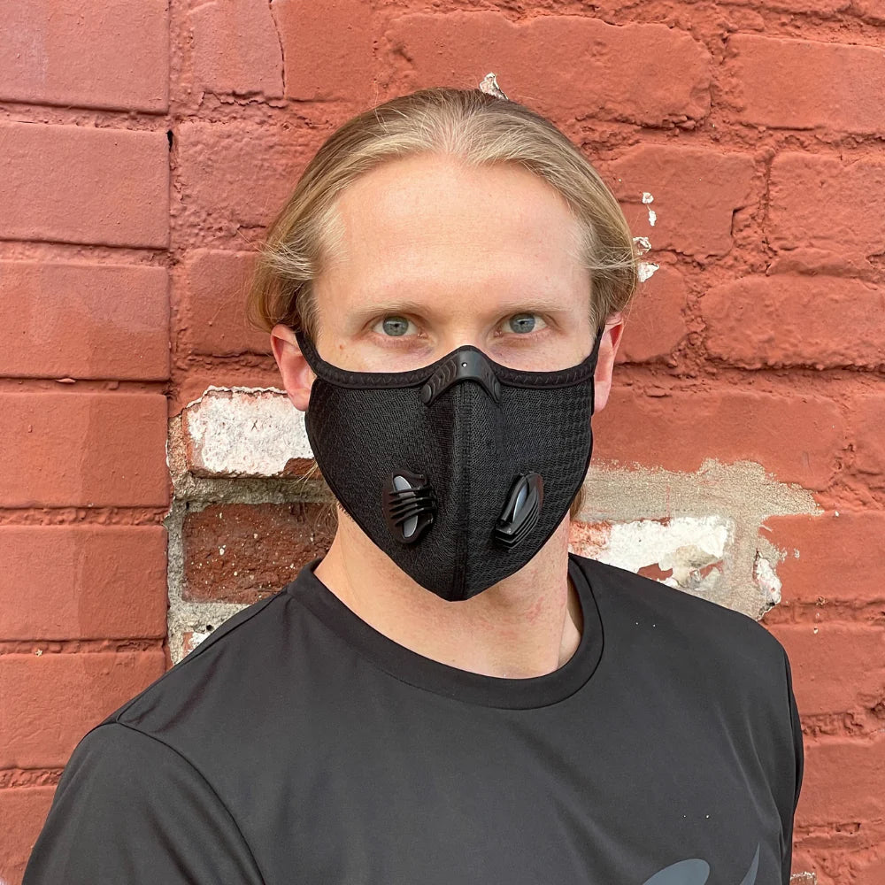 Jupitergear Performance Sports Face Mask with Activated Carbon Filter and Breathing Valves